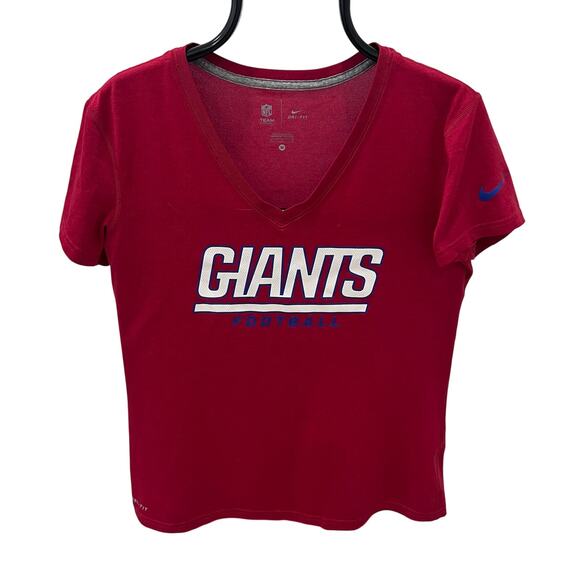 NFL Nike  New York Giants Women's MD Dri-Fit V-neck Graphic T-shirt - Picture 1 of 6